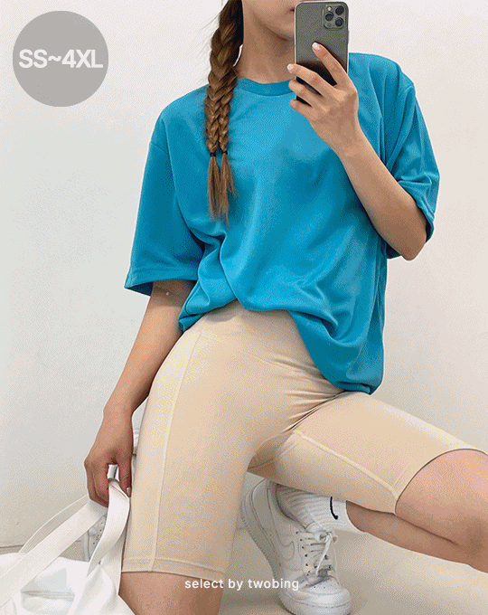 [남녀공용] 에어라이트 기능성 라운드 반팔 티셔츠 - 30 color